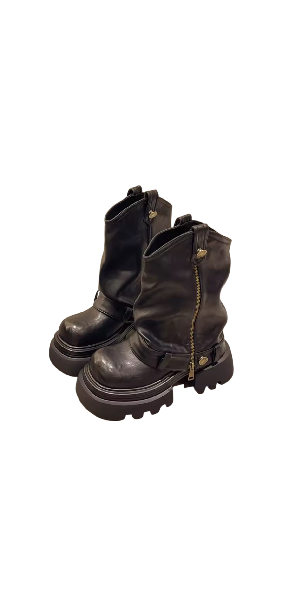 Zip Platform Boots